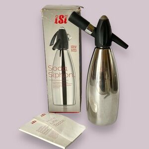 iSi Austria Stainless Steel Soda Siphon 1L 34oz